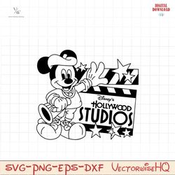 Hollywood Studios Director Mickey Mouse Design *SVG* PNG Dxf Printable Sublimation *Cricut* Silhouette Cutting Machine D