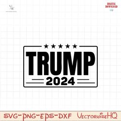 Trump 2024 Svg Png Files, Republican Svg, President Trump Svg, USA Svg, Donald Trump Svg, Stars Svg, Frame Svg