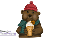 Coffee Latte Winter Christmas PNG