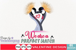 We Are a Perfect Match Valentine Crafts
