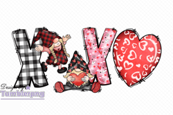 XOXO Gnome Valentines Sublimation