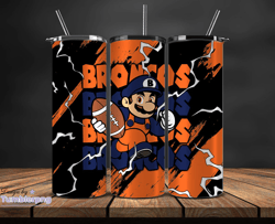 Denver Broncos Tumbler Wrap, Mario Tumbler Wrap, NFL Logo PNG, Tumbler Designs, NFL Football PNG, Tumbler 05