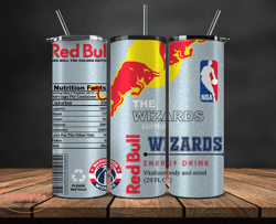 Washington Wizards Tumbler Wraps, NBA Red Bull Tumbler Wrap 61