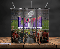 Kansas City Chiefs Vs San Francisco 49ers Super Bowl Tumbler Png, Super Bowl 2024 Tumbler Wrap 01Design By Tumblerpng St