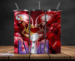 Kansas City Chiefs Vs San Francisco 49ers Super Bowl Tumbler Png, Super Bowl 2024 Tumbler Wrap 12Design By Tumblerpng St