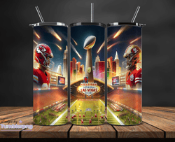 Kansas City Chiefs Vs San Francisco 49ers Super Bowl Tumbler Png, Super Bowl 2024 Tumbler Wrap 20Design By Tumblerpng St