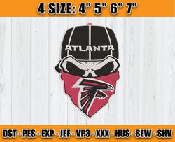 Atlanta Falcons Embroidery, NFL Falcons Embroidery, NFL Machine Embroidery Digital, 4 sizes Machine Emb Files -01-Tumble
