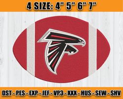 Atlanta Falcons Embroidery, NFL Falcons Embroidery, NFL Machine Embroidery Digital, 4 sizes Machine Emb Files -13-Tumble