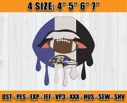 Ravens Embroidery, NFL Ravens Embroidery, NFL Machine Embroidery Digital, 4 sizes Machine Emb Files - 07