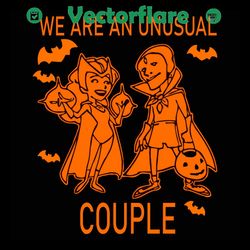 We Are Unusual Couple Svg, Halloween svg, Marvel Svg, Wandavision Svg, Unusual Couple Svg, Funny Couple Svg, Witch Svg,