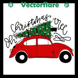 Oh Christmas Tree Svg, Christmas Svg, Christmas Tree Svg, Car Svg, Red Car Svg, Christmas Balls Svg, Xmas Car Svg, Noel