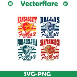 Vintage Football NFL Logo SVG Bundle