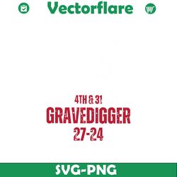 4th And 31 Iron Bowl Gravedigger SVG