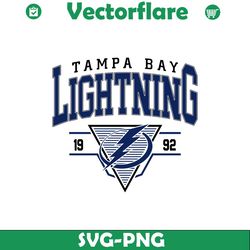 Vintage 90s Tampa Bay Lightning Hockey SVG