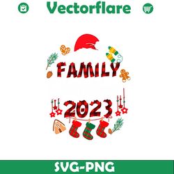Retro Family Christmas 2023 SVG