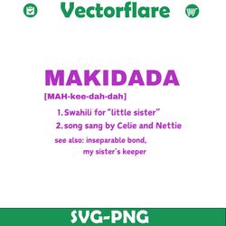 Makidada Definition The Color Purple SVG