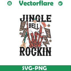 Skeleton Hand Jingle Bell Rockin SVG