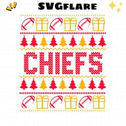 Retro Christmas Kansas City Chiefs SVG