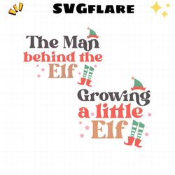 The Man Behind The Elf Couple SVG