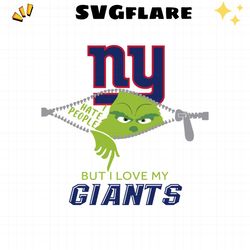 Grinch I Hate People But I Love My Giants Svg