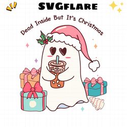 Dead Inside But Its Christmas Ghost SVG