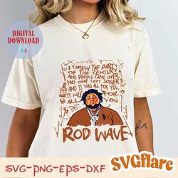 Rapper Rod Wave I Threw The Party PNG