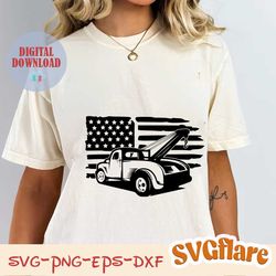 US Tow Truck Svg 2 | Tow Truck Clipart | Tow Truck Driver svg | Truck Svg | Tow Truck Shirt | Truck Driver Shirt