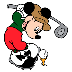 Masters Golf Tournament Mickey Mouse SVG