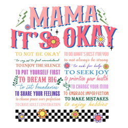Mama Its Okay To Not Be Okay SVG