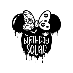 Birthday Squad Halloween Svg, Cute Birthday Halloween Party Shirt For Kids Svg, Halloween Mouse Svg, Halloween Svg, Png,