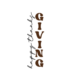 Happy Thanksgiving Svg, Vertical Welcome