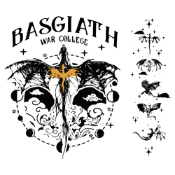 Basgiath Fourth Wing PNG Bundle, Rebecca Yarros Png