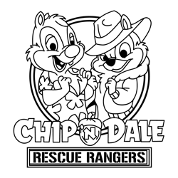 Chip and Dale Rescue Rangers *SVG* PNG Dxf Sublimation *Cricut* Silhouette Cutting Machine Disneyland Walt DisneyWorld G