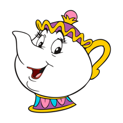 QualityPerfectionUS Digital Download - Beauty and the Beast Mrs. Potts - PNG, SVG File for Cricut, HTV, Instant Download