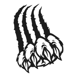 Animal Claw Scratch svg | Wild Beast Clipart | Monster Scratch Cut File | Wild Creature Stencil | Wild Grizzly Bear Claw