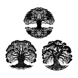 Balete Tree Ficus Sacred Fig Banyan, Epiphytic, Mysterious, PNG,SVG,EPS,Cricut,Silhouette,Cut,laser,Stencil,Sticker,Deca