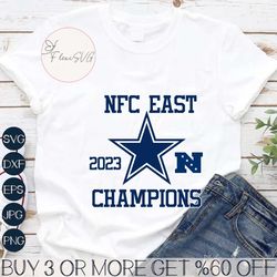 NFC East Champions 2023 Dallas Cowboys Svg
