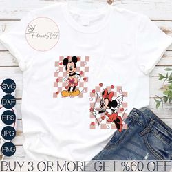 Disney Mickey and Minnie In Love Couple SVG