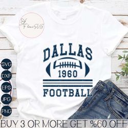 Dallas Football 1960 Svg Cricut Digital Download