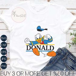 Funny Donald Duck Disney Character SVG