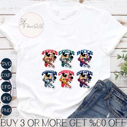Disney Mickey And Minnie Mouse NFL Team SVG Bundle