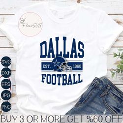 Retro Dallas Football Helmet Svg Digital Download