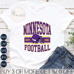 Retro Minnesota Football Helmet Svg Digital Download