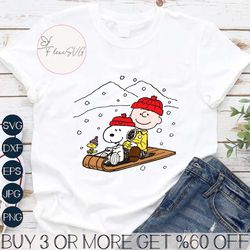 Charlie And The Snoopy Christmas SVG
