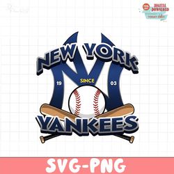 Yankees PNG, New York Baseball, T-shirt Design, DTG DTF, Sublimation Printing, Sticker Design, Mug Design, Digital Files