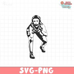Female Wrestler Silhouette SVG PNG