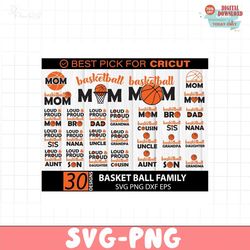 Basketball family Svg bundle, loud and proud basketball svg, Basketball team svg, Basketball mom svg, Basketball life