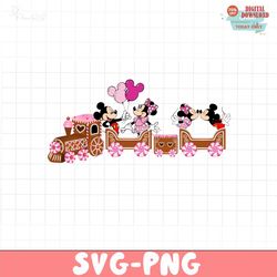 Mickey Group Valentine's Day PNG, Happy Valentine png