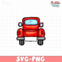 Red Truck PNG file, Valentine's Day Png