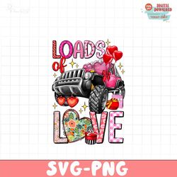 Loads Of Love Pink Truck 2 PNG file , Valentine's Day Png